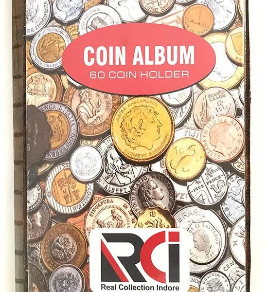 60 Pocket Coin Album for Coin Collection Book Multicolor 1 Pcs – Atozshopi
