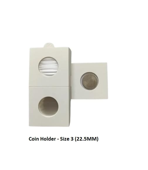 Cardboard Coin Holders – Pack of 50 (22.5 mm, Size No.3) - Atozshopi