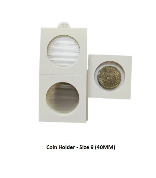Cardboard Coin Holders – Pack of 50 (40 mm, Size No.9) – Atozshopi