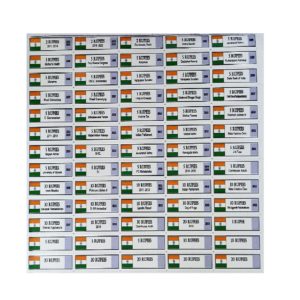 Republic of India 1947–2020 Coin Stickers | 260 Counts | 1 Chart – Atozshopi