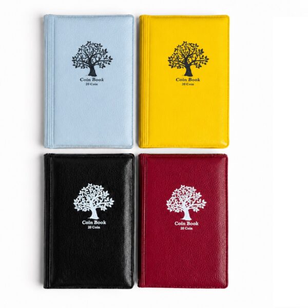 20 Pocket 2×2 Size Coin Holder Album – Multicolor (Pack of 4) – RCI